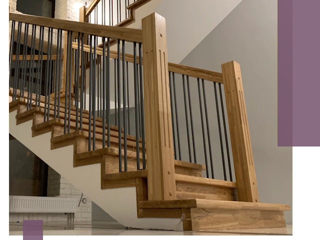 Реставрация деревянных и металлических лестниц в Зиме