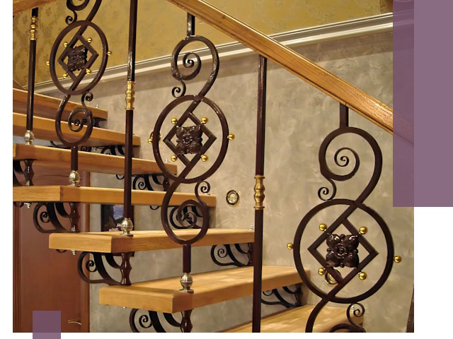 Изготовление кованых лестниц под ключ в Зиме