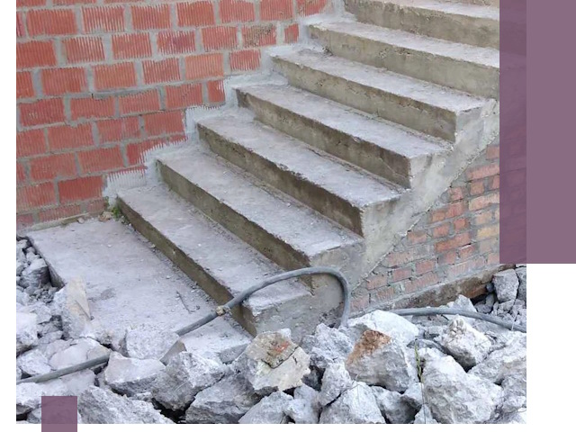 Демонтаж бетонных лестниц в Зиме: быстро и безопасно