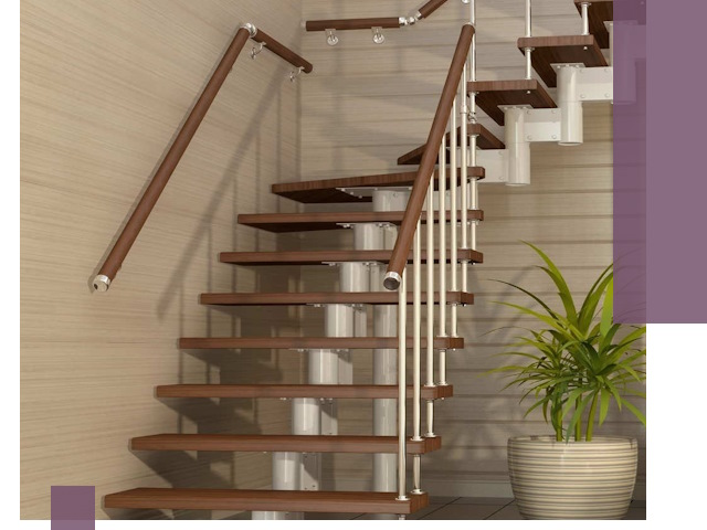 Изготовление модульных лестниц под ключ в Зиме