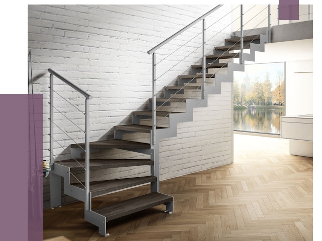 Г-образные лестницы под ключ в Зиме от 37077 руб. | ПРОЛЁТ-Зма