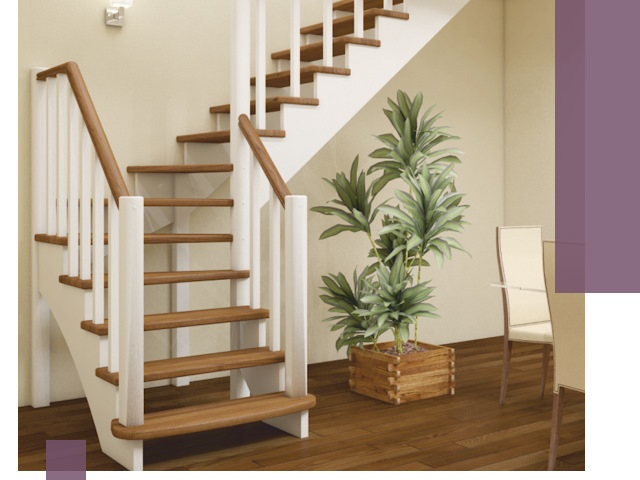 Г-образные лестницы под ключ в Зиме — изготовление и монтаж