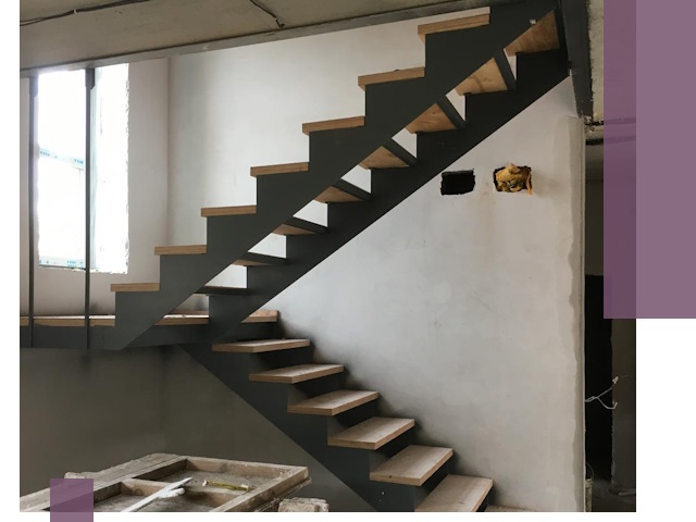 Изготовление лестниц на металлокаркасе в Зиме от производителя