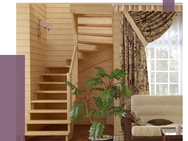 Лестницы для дачи в Зиме от 75943 руб.  | ПРОЛЁТ-Зма