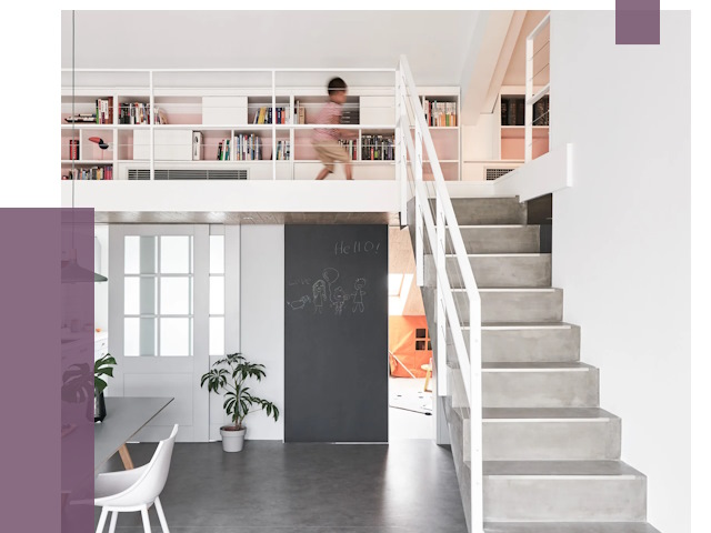 Лестницы для двухуровневой квартиры в Зиме от 176433 руб. | ПРОЛЁТ-Зма