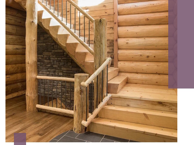 Лестницы в баню под заказ и профессиональный монтаж в Зиме