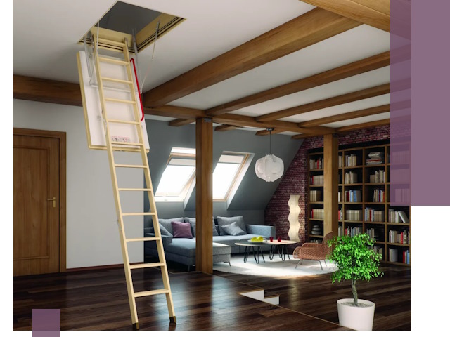 Чердачные лестницы под ключ в Зиме: изготовление и монтаж