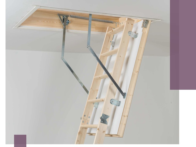 Установка чердачной лестницы под ключ в Зиме