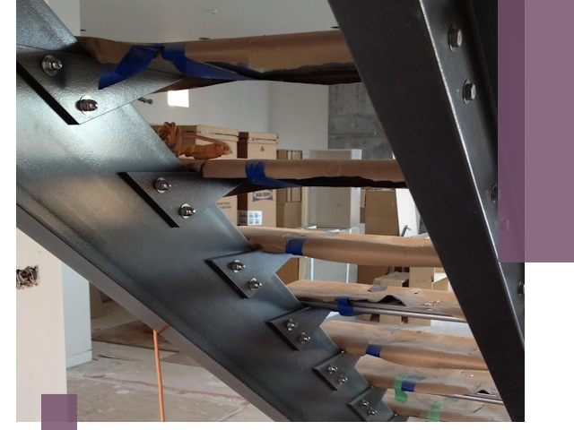 Усиление лестничных конструкций и усиление опор в Зиме