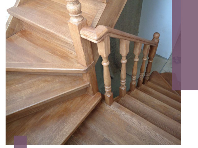 Дубовые лестницы под ключ в Зиме: изготовление и монтаж