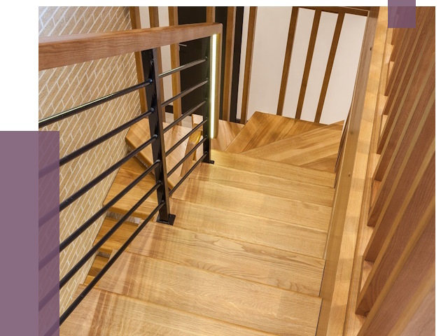 Лестницы из ясеня в Зиме под ключ от 10023 руб. 