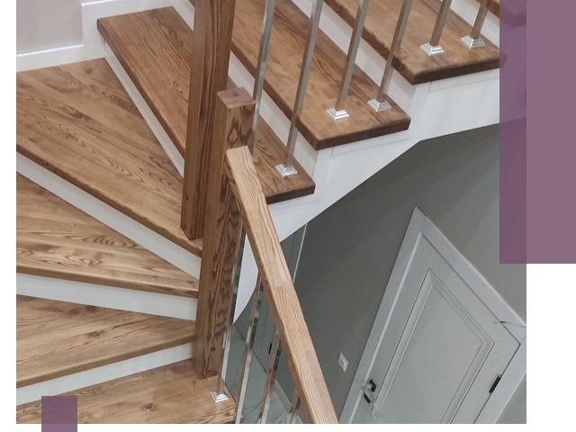 Обшивка металлических лестниц под ключ в Зиме