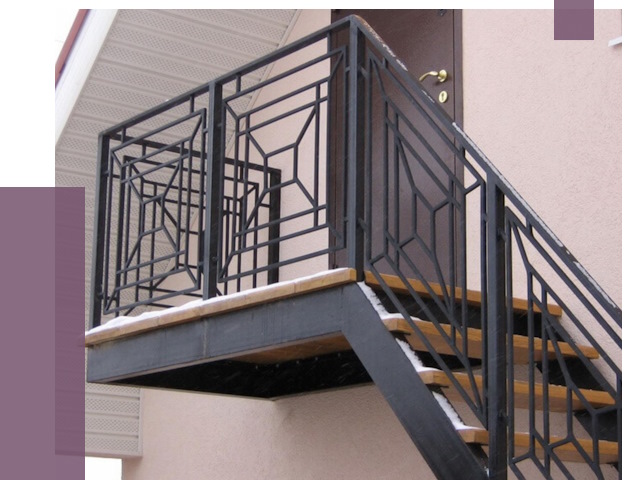Металлические перила в Зиме от 4296 руб.  | ПРОЛЁТ-Зма