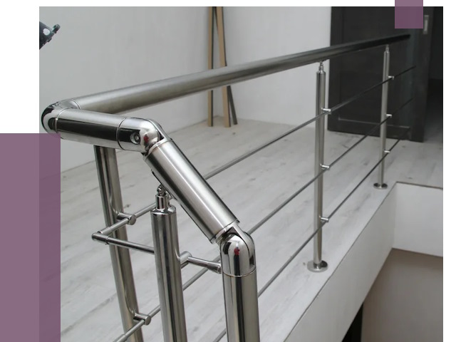 Перила из нержавеющей стали в Зиме от 9001 руб. под ключ | ПРОЛЁТ-Зма