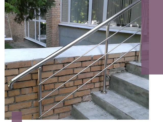 Перила из нержавеющей стали высокого качества в Зиме