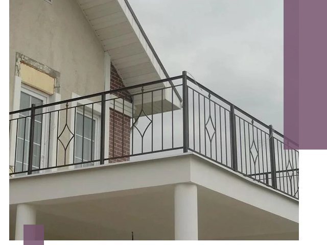 Изготовление балконных ограждений в Зиме из металла и стекла