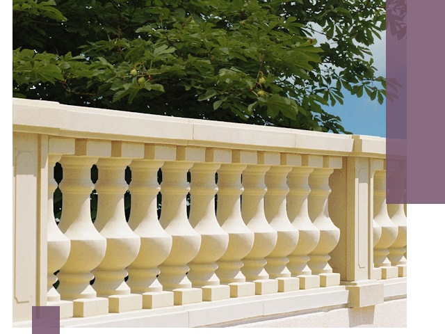 Установка балюстрады в Зиме: изготовление и монтаж под ключ