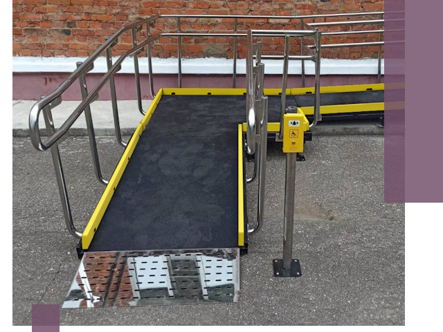 Изготовление наклонных пандусов для инвалидов в Зиме