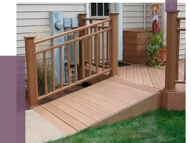 Пандус на крыльцо в Зиме под ключ от 7773 руб.