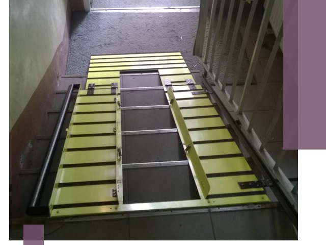 Профессиональный монтаж пандуса в подъезд в Зиме