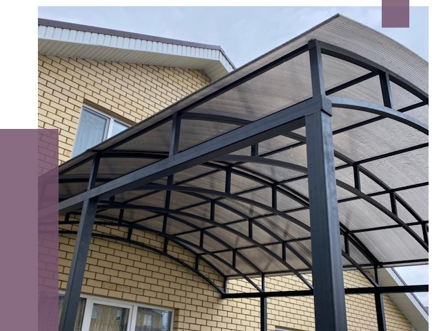 Монтаж козырьков в Зиме от 11507 руб. | ПРОЛЁТ-Зма