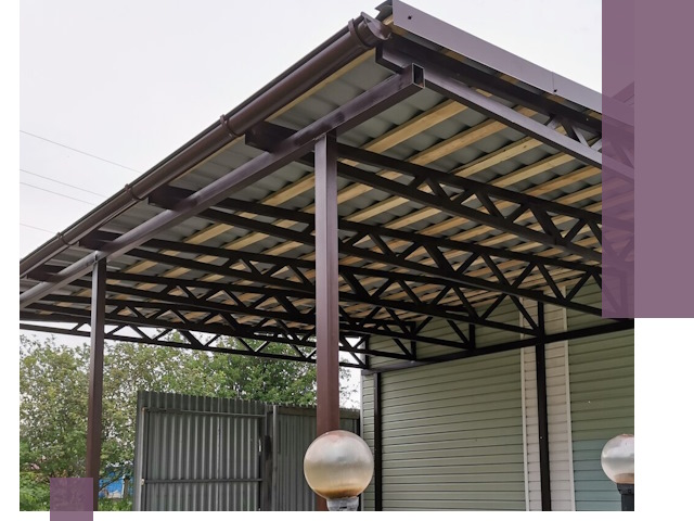 Навесы под ключ в Зиме: изготовление, монтаж и гарантия