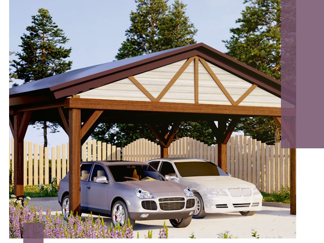 Навесы для автомобиля в Зиме — изготовление и монтаж