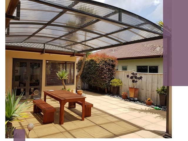 Навесы во двор под ключ в Зиме — изготовление и монтаж