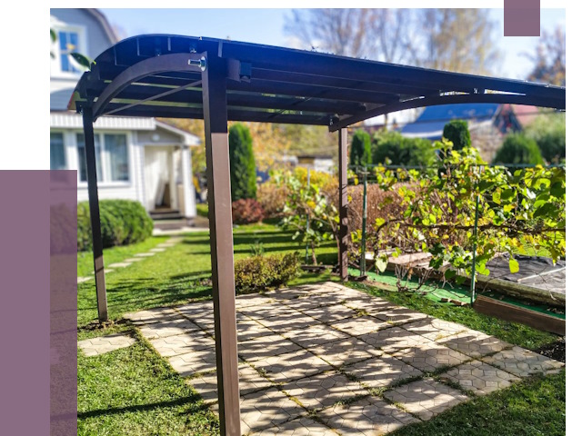 Навесы для дачи в Зиме от 12734 руб. под ключ — ПРОЛЁТ-Зма