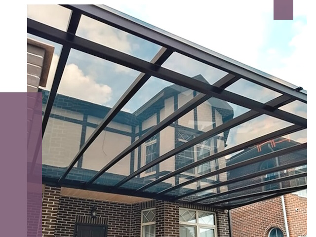 Навесы из поликарбоната в Зиме от 8612 руб. под ключ — ПРОЛЁТ-Зма