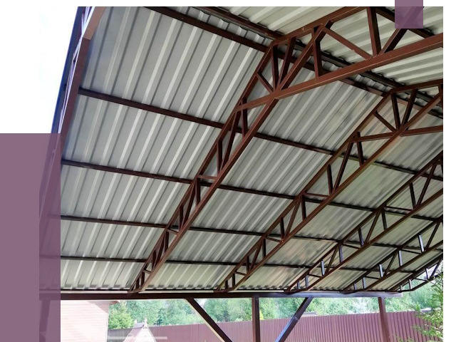 Навесы из профнастила в Зиме от 7364 руб. | ПРОЛЁТ-Зма