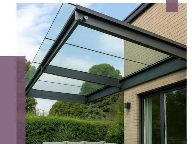 Стеклянные навесы и козырьки в Зиме от 12274 руб.