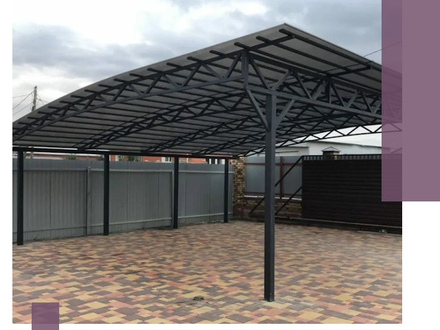 Металлические навесы под ключ в Зиме — изготовление и монтаж