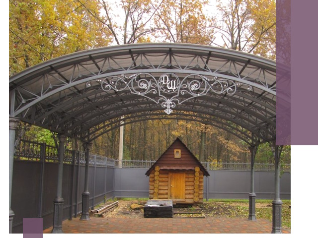 Кованые навесы премиум-класса под заказ в Зиме