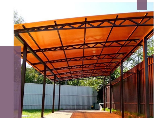 Односкатные навесы под ключ в Зиме от 13143 руб. 