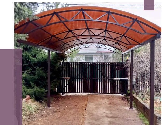 Арочные навесы в Зиме от 12734 руб. — изготовление и монтаж | ПРОЛЁТ-Зма