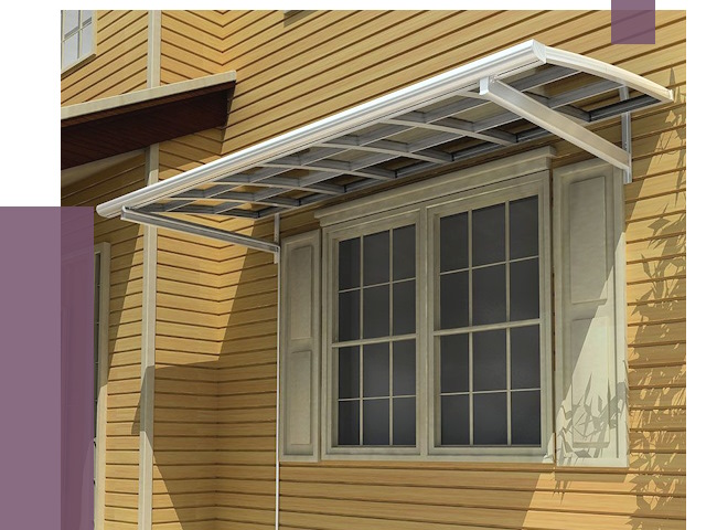 Козырьки над окнами в Зиме от 7620 руб. — монтаж, покупки | ПРОЛЁТ-Зма