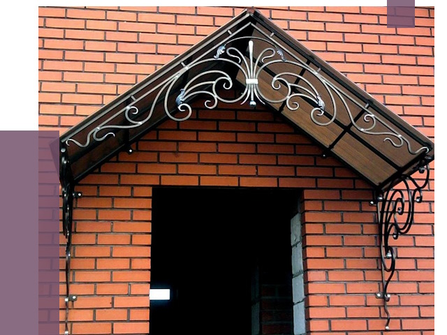 Металлические козырьки в Зиме от 10688 руб. 