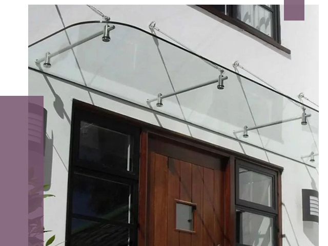 Стеклянные козырьки в Зиме от 18922 руб. | ПРОЛЁТ-Зма