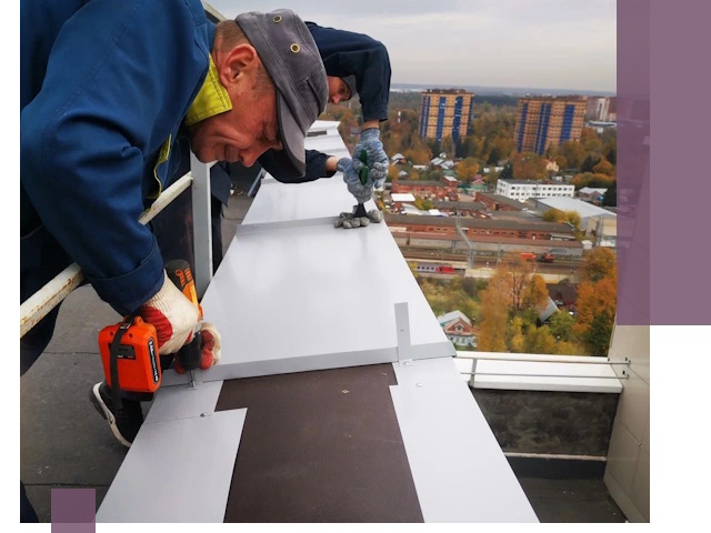 Монтаж парапетов в Зиме — установка прочных металлических ограждений