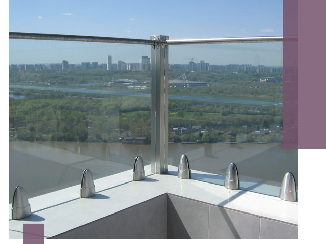 Стеклянные парапеты премиум класса в Зиме для домов и бизнесов