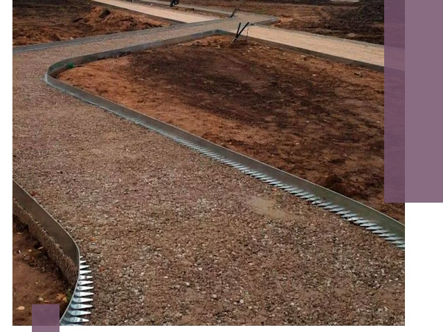 Металлические бордюры под ключ в Зиме — изготовление и монтаж