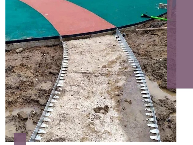 Металлические бордюры для дорожек в Зиме — монтаж и изготовление