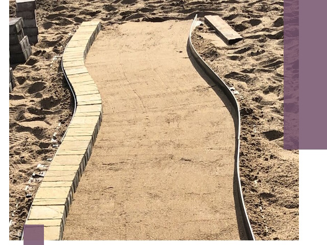 Металлические бордюры для тротуаров в Зиме — прочные и долговечные