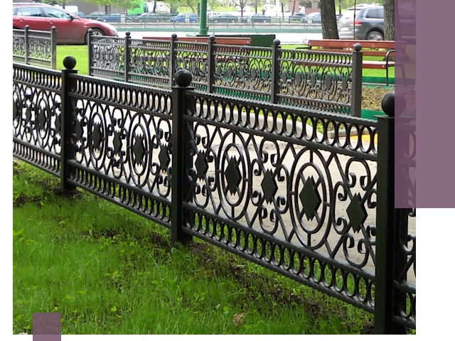 Секционные газонные ограждения под ключ в Зиме