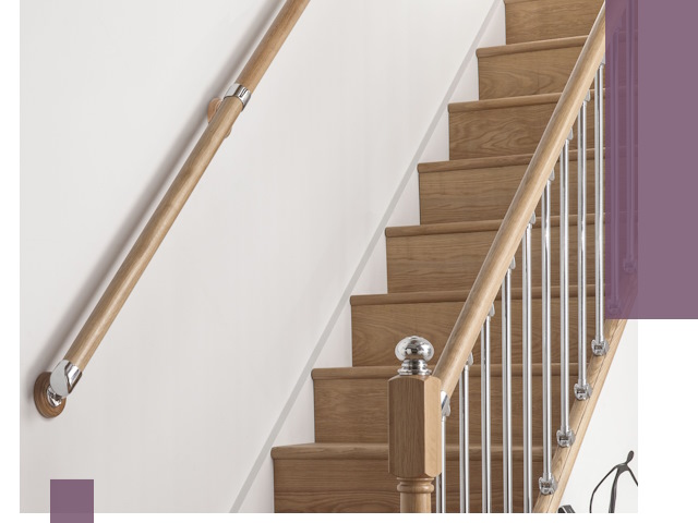 Пристенные поручни из стали и нержавейки под монтаж в Зиме